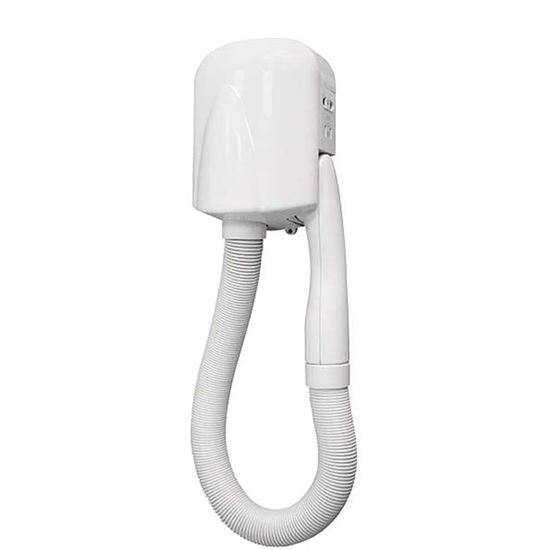 Immagine di ASCIUGACAPELLI AUTOMATICO YUL, CON TUBO E PRESA RASOIO,POT 2 VELOCITÀ 400 W – 700 W, PRESA RASOIO INCORPORATA 220-110 V