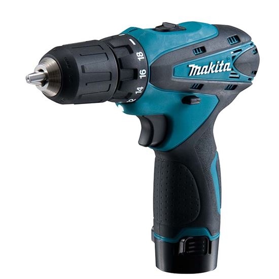 Makita Trapano A Percussione Avvitatore A Batteria - Con Valigetta In Alluminio, Professionale