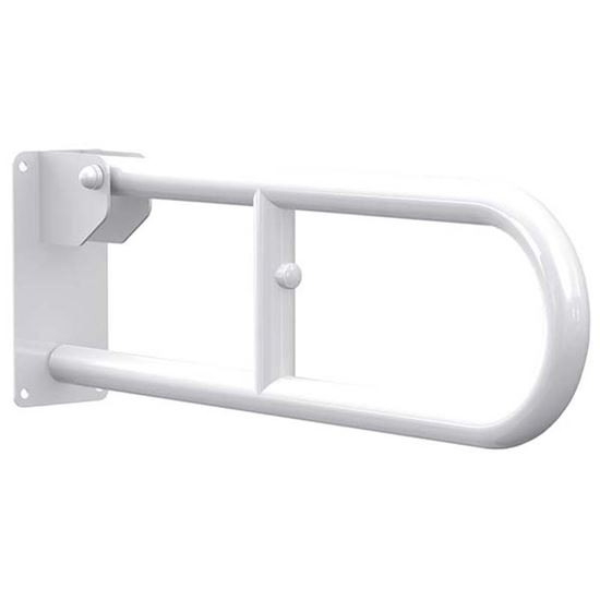 Immagine di BARRA RIBALTABILE DA MURO, FISSAGGIO A PARETE, IN ACCIAIO LACCATO A POLVERE EPOSSIDICA, Ø3,2 CM