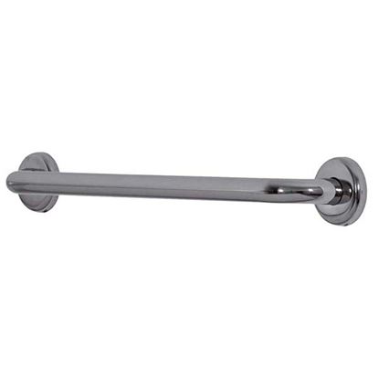 Immagine di CORRIMANO LINEARE 30 CM, ACCIAIO INOX LUCIDO, Ø3,2 CM, PIASTRE DI FISSAGGIO IN ACCIAIO INOX, ORIZZONTALE/VERTICALE