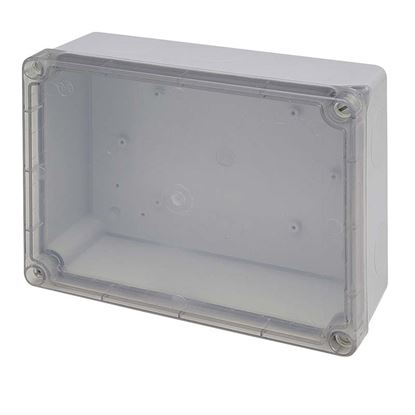 Immagine di CASSETTA DI DERIVAZIONE, COPERCHIO TRASPARENTE, IP55, 240X190X90 MM