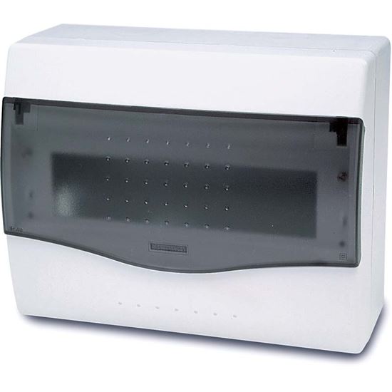 Immagine di  CENTRALINO DA PARETE 8 MODULI, PORTELLO TRASPARENTE, IP40