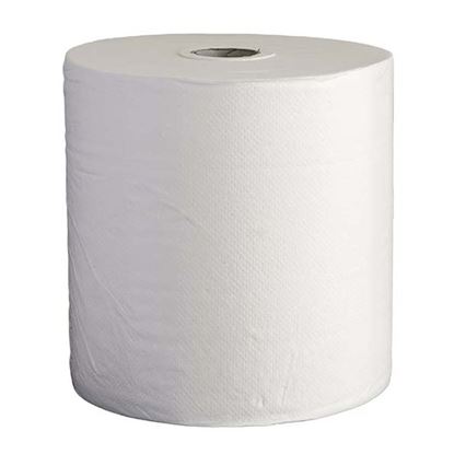 Immagine di ROTOLO ASCIUGAMANI, PER UTOCUT, PURA CELLULOSA MICROGROFFATA, 2 VELI, 120 MT, 500 STRAPPI
