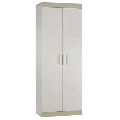 Immagine di ARMADIO ALTO 4 RIPIANI, CON PIEDINI, BICOLORE, PORTATA 15 KG, 63X175X39 CM