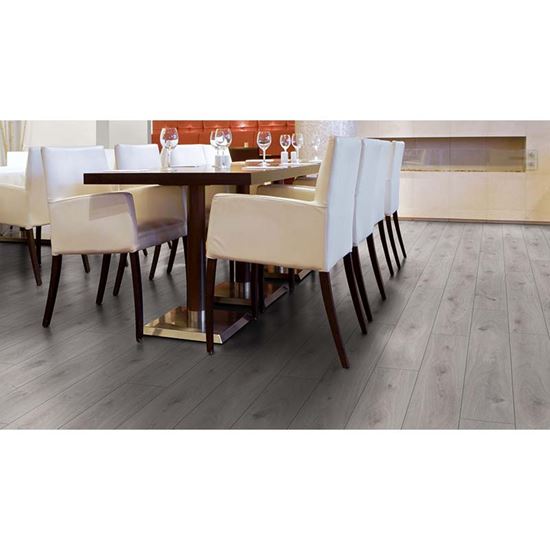 Immagine di PAVIMENTO LAMINATO AMAZON, 10X157X1380 MM, 1,30 M² A CONFEZIONE, ROVERE BIANCO PRESTIGE
