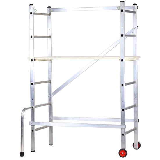 Immagine di TRABATTELLO SCALA MAGO S, 6 GRADINI, ALTEZZA MASSIMA DI LAVORO 3,30 MT, PORTATA 150 KG