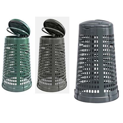 Bidone trespolo portasacco verde 110 lt