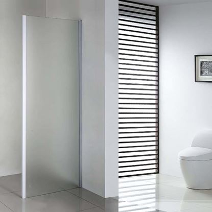 Visualizza i dettagli per LATO FISSO PER PORTE, PROFILO BIANCO, CRISTALLO PIUMATO, SPESSORE 6 MM, 70X195 CM Immagine di LATO FISSO PER PORTE, PROFILO BIANCO, CRISTALLO PIUMATO, SPESSORE 6 MM, 70X195 CM