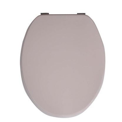 Immagine di SEDILE WC UNIVERSALE, IN MDF, LACCATO CHAMPAGNE LUCIDO