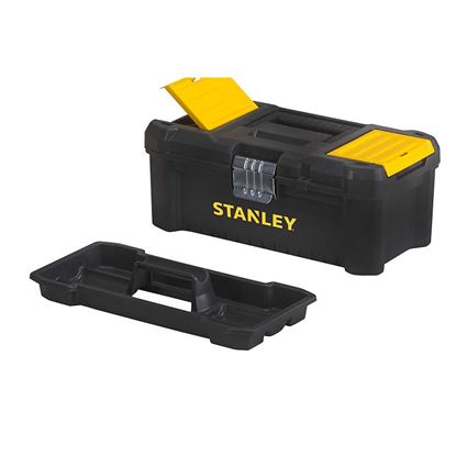 Immagine di CASSETTA STANLEY, PORTAUTENSILI 13", CHIUSURA IN METALLO, CON VASCHETTA ESTRAIBILE, 32X19X13,2 CM