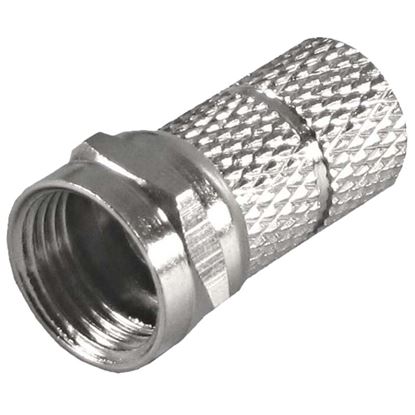 Immagine di CONNETTORE TIPO F  PER CAVO Ø6,8 MM, 10 PEZZI