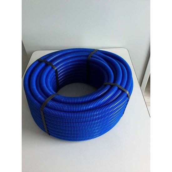 Immagine di TUBO CORRUGATO BLU BOBINA 100 M Ø20 MM
