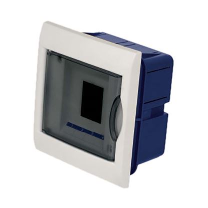 Immagine di  CENTRALINO INCASSO SPORTELLO TRASPARENTE, IP40, 4 MODULI
