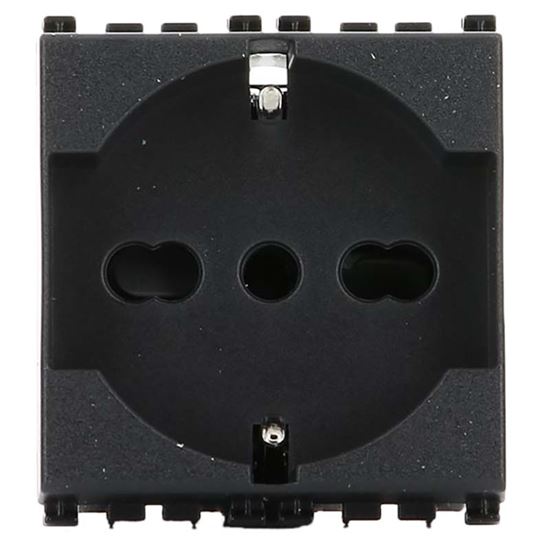 Immagine di PRESA SCHUKO ARKÈ, 2P+T, 10/16 A, UNIVERSALE, COLORE GRIGIO