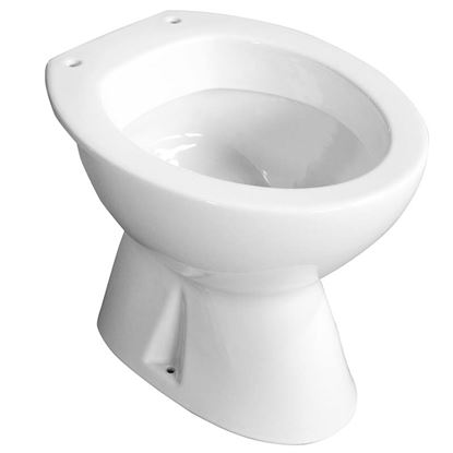 Immagine di VASO CLELIA, SCARICO A PAVIMENTO, COLORE BIANCO