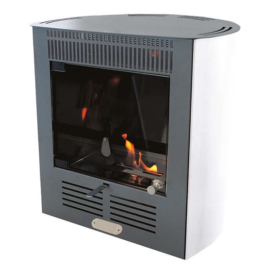 Immagine di STUFA A BIOETANOLO RUBY SMART VENTILATA 2300 W, CAPACITÀ RISCALDAMENTO 70 M³, SERBATOIO 1,5 LT, COLORE BIANCO