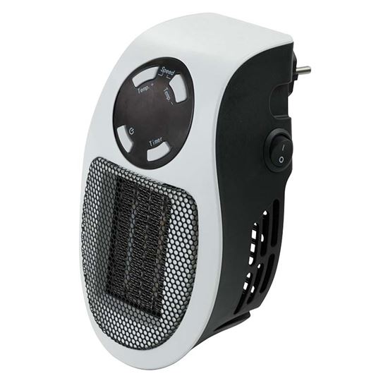 Immagine di MINI TERMOVENTILATORE 500 W, DISPLAY LED, CONTROLLO TEMPERATURA 15-30°, PROTEZIONE ANTI-SURRISCALDAMENTO, TIMER 12 H 