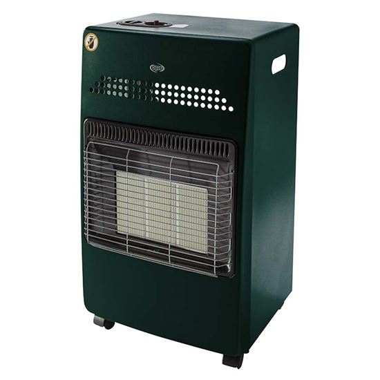 Immagine di STUFA ARGO A INFRAROSSI  HANNA-GREEN, 3 STEP DI POTENZA TERMICA: 1,5-2,8-4,1 KW, REGOLATORE DI PRESSIONE E TUBO GAS CERTIFICATI IMQ, ACCENSIONE PIEZOELETTRICA 