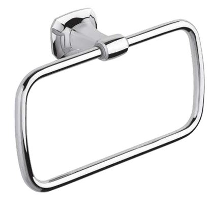 Immagine di PORTA ASCIUGAMANI AIDA, AD ANELLO, IN OTTONE, COLORE CROMO