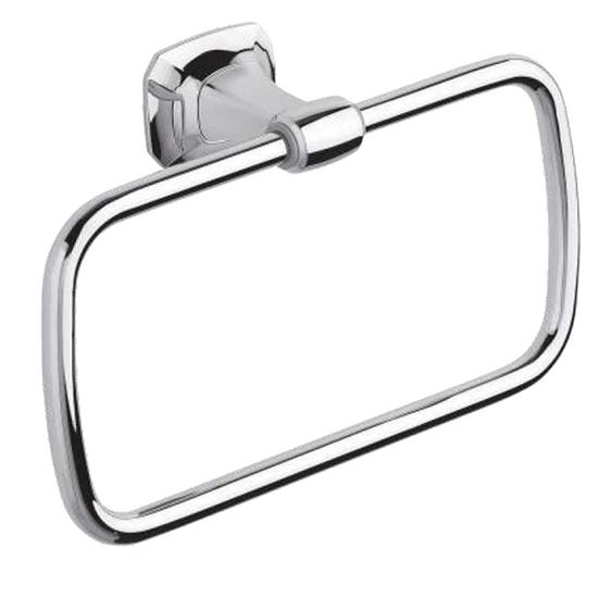 Immagine di PORTA ASCIUGAMANI AIDA, AD ANELLO, IN OTTONE, COLORE CROMO