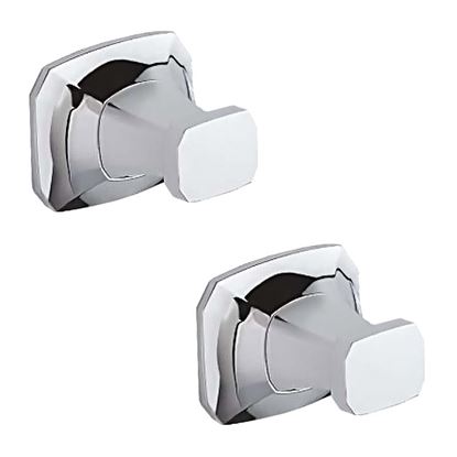 Immagine di COPPIA APPENDIABITI AIDA, IN OTTONE, COLORE CROMO