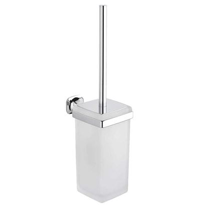 Immagine di PORTA SCOPINO AIDA, SOSPESO, IN OTTONE E VETRO, COLORE CROMO