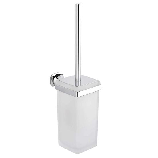 Immagine di PORTA SCOPINO AIDA, SOSPESO, IN OTTONE E VETRO, COLORE CROMO