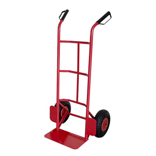 Immagine di BRAVETTA IN ACCIAIO, DOPPIO MANICO, RUOTE PNEUMATICHE, PORTATA MAX 200 KG