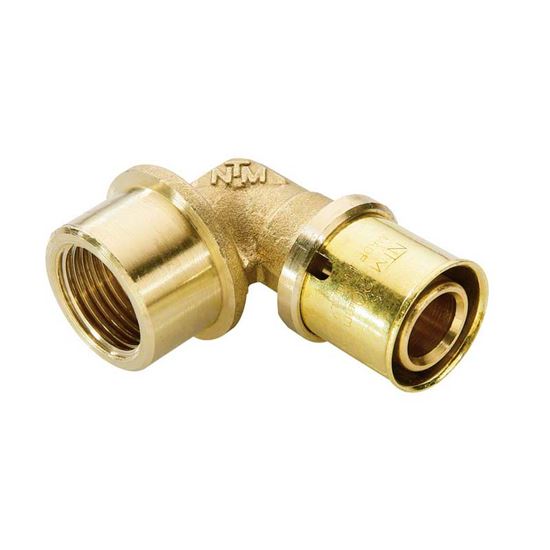 Immagine di RACCORDO A PRESSARE FIT, GOMITO FEMMINA, Ø26X3/4, GAS