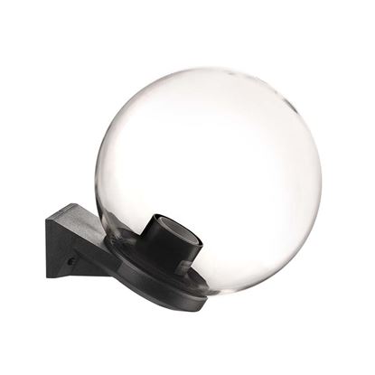 Immagine di APPLIQUEA SFERA Ø250 MM, BASE IN PLASTICA NERA, TRASPARENTE