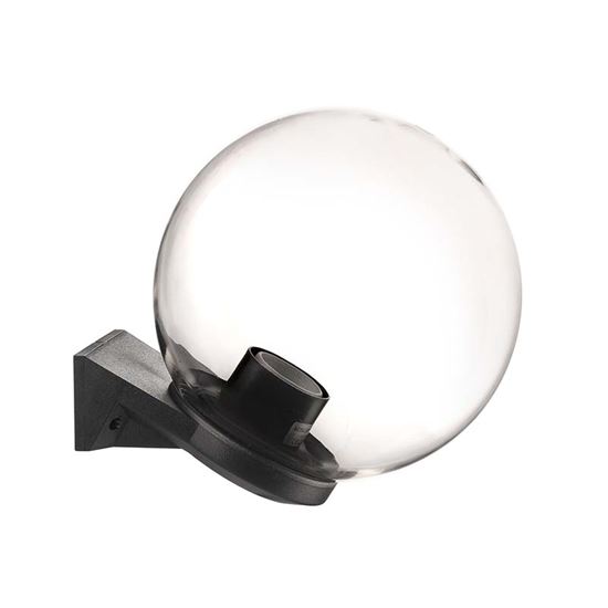 Immagine di APPLIQUEA SFERA Ø250 MM, BASE IN PLASTICA NERA, TRASPARENTE