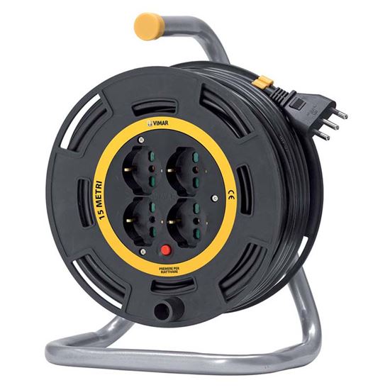 Immagine di AVVOLGICAVO 16A 4 USCITE UNIVERSALI 15M - VIMAR
