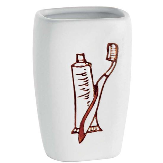 Immagine di PORTA SPAZZOLINI, IN CERAMICA, TONGA