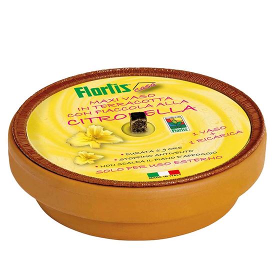 Immagine di MAXI VASO CON FIACCOLA CITRONELLA, COLORE RAME, Ø16,5 CM