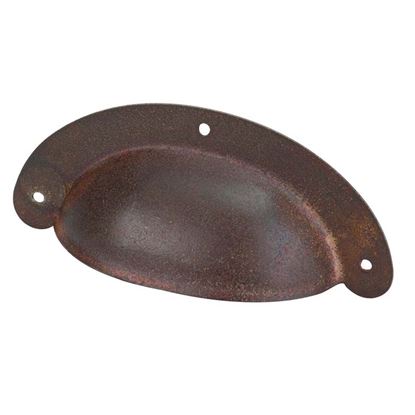 Immagine di MANIGLIA FERRO, BRONZO ANTICO, 78X33 MM