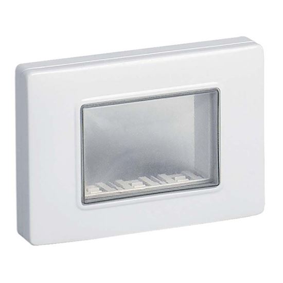 Immagine di CALOTTA IP55 3MODULI CON VITI BIANCO