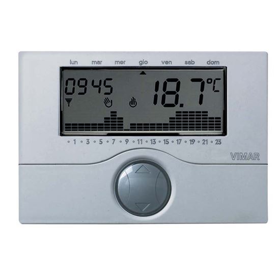 Immagine di CRONOTERMOSTATO 01910 VIMAR, DA PARETE, PROGRAMMABILE, ESTATE/INVERNO
