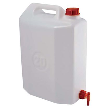 Immagine di TANICA CON RUBINETTO PEHD, COLORE NEUTRO, 20 LT