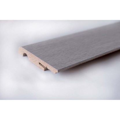 Immagine di BATTISCOPA  MDF MELAMINICO, 65X10X2400 MM, NOCE SCURO