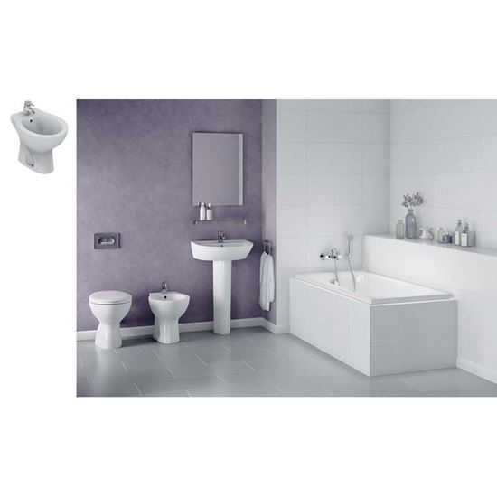 Immagine di BIDET QUARZO, A TERRA, MONOFORO, COLORE BIANCO