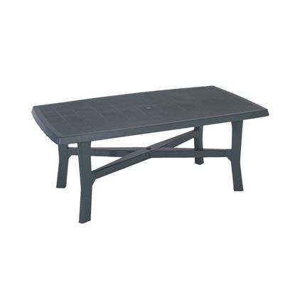 Immagine di TAVOLO SENNA, RETTANGOLARE, IN RESINA, 180X110XH72 CM, COLORE VERDE
